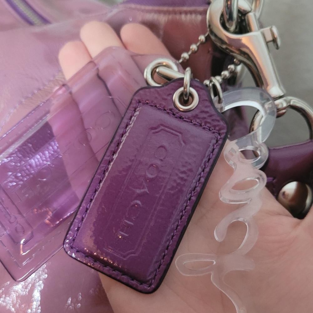 Coach Poppy Patent Leather Jazzy Convertible Shoulder Bag/ Crossbody Bag - Picture 4 of 16